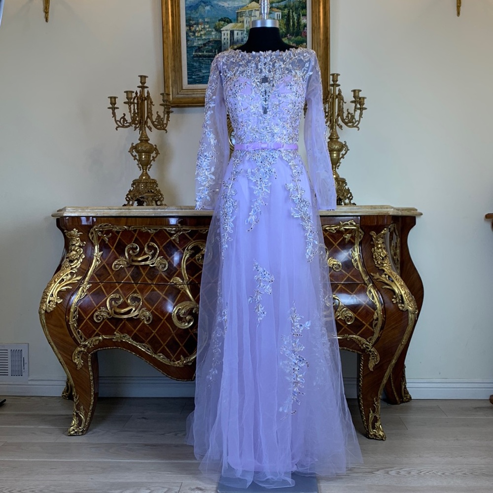 Meier Collection formal embroidery pageant evening prom dress